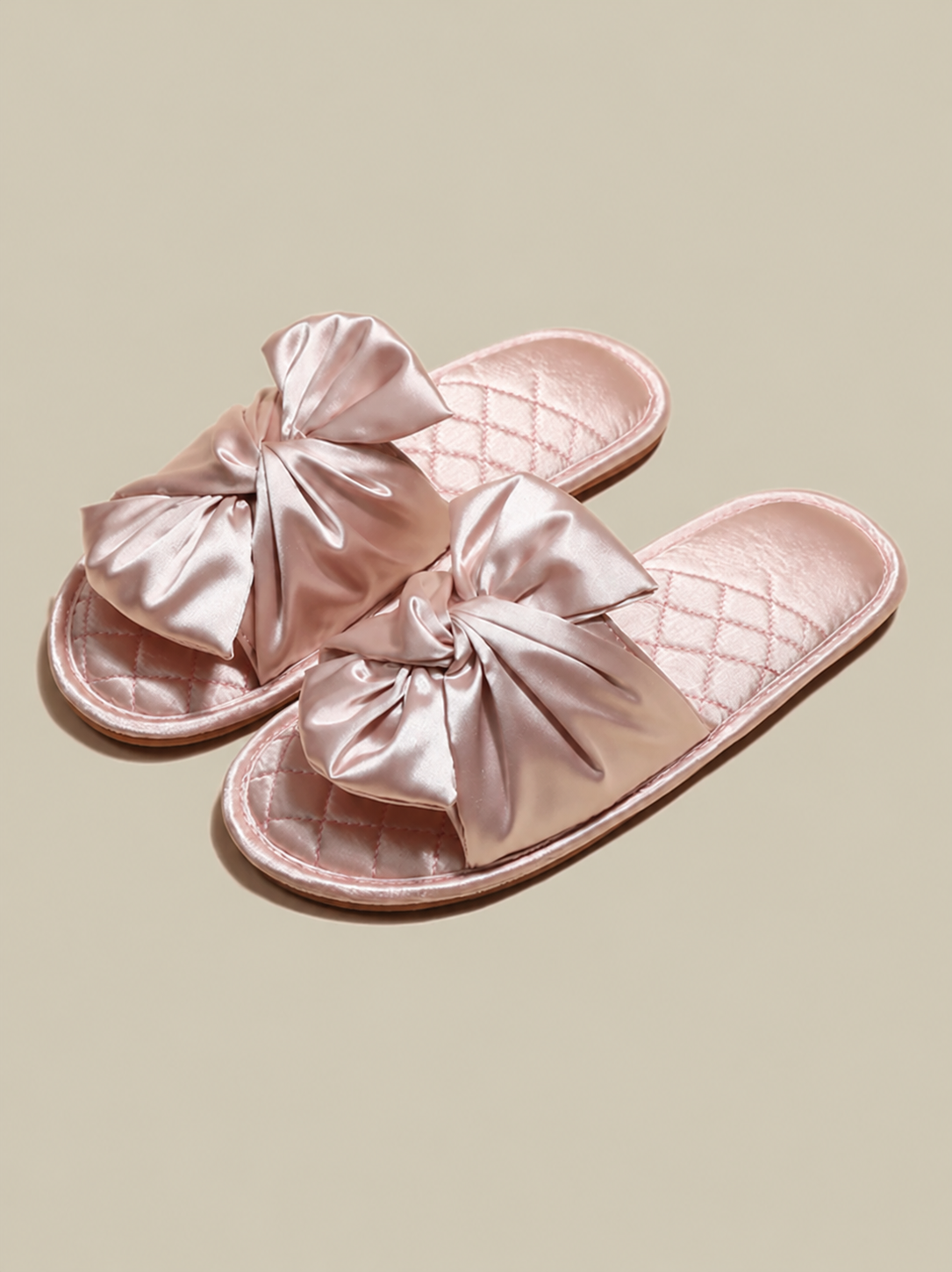 Wholesale Women's Japanese Inspired Bow Soft Sole House Slippers